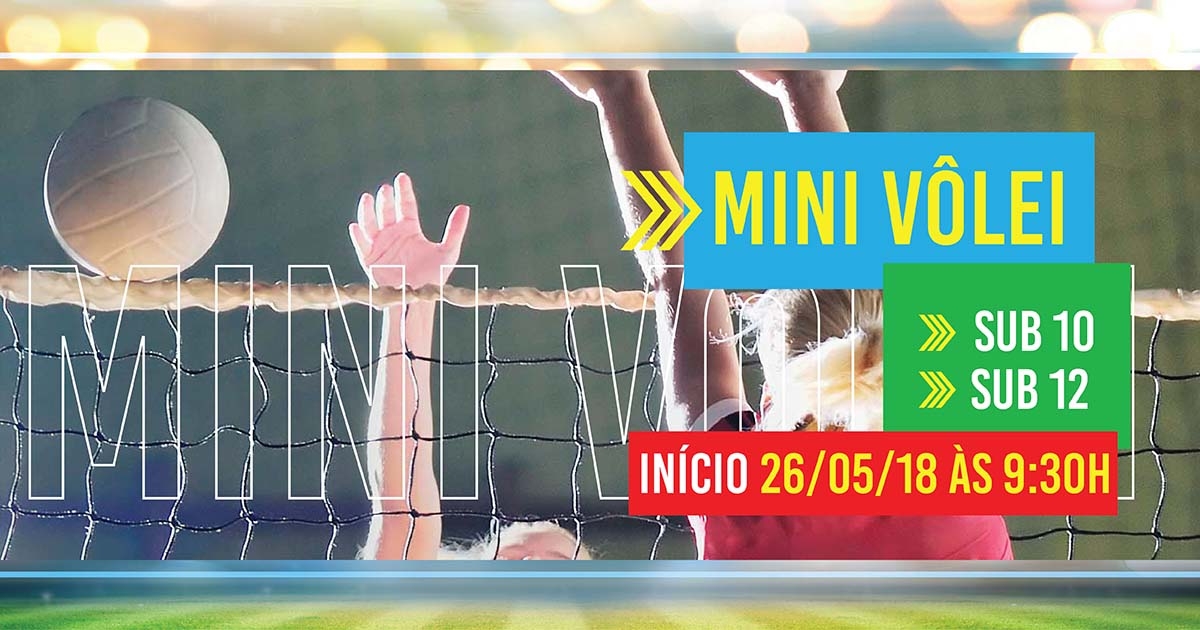 Festival de Mini Volei masculino e feminino acontece sábado nos Jogos Interescolares