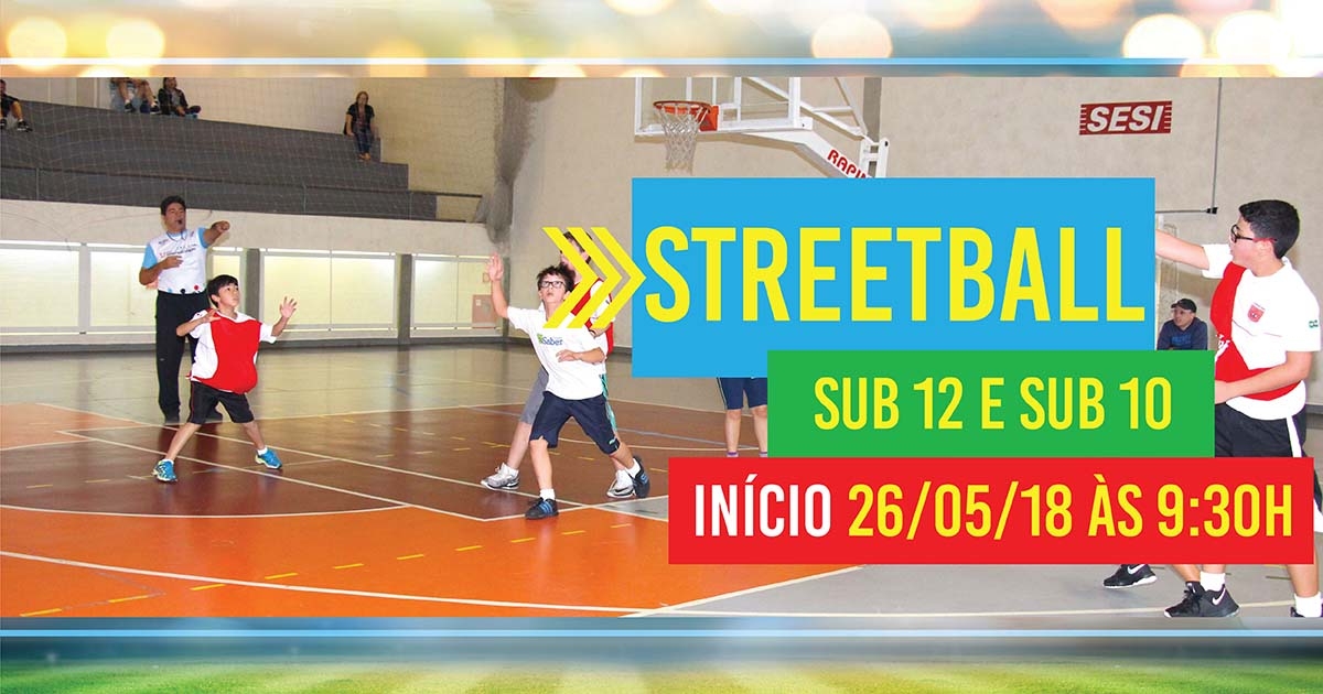 Festival de Streetball acontece neste sábado no SESI