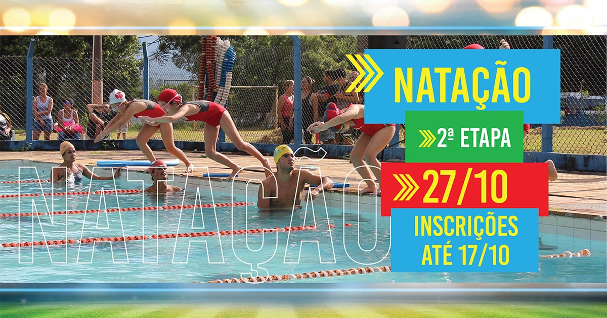 Segunda etapa das provas de natação acontecem no final de outubro